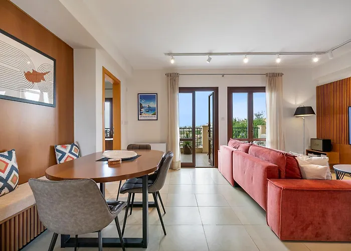 アパート Beautiful Sea And Sunset Views From Ce13, Theseus Village, Aphrodite Hills