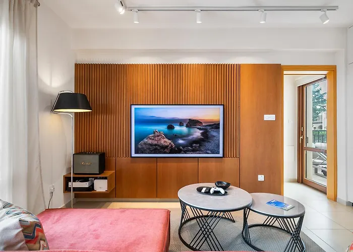 Beautiful Sea And Sunset Views From Ce13, Theseus Village, Aphrodite Hills アパート *